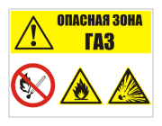 Комбинированные знаки безопасности и Таблички