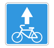 Знак 5.14.2 Полоса для велосипедистов